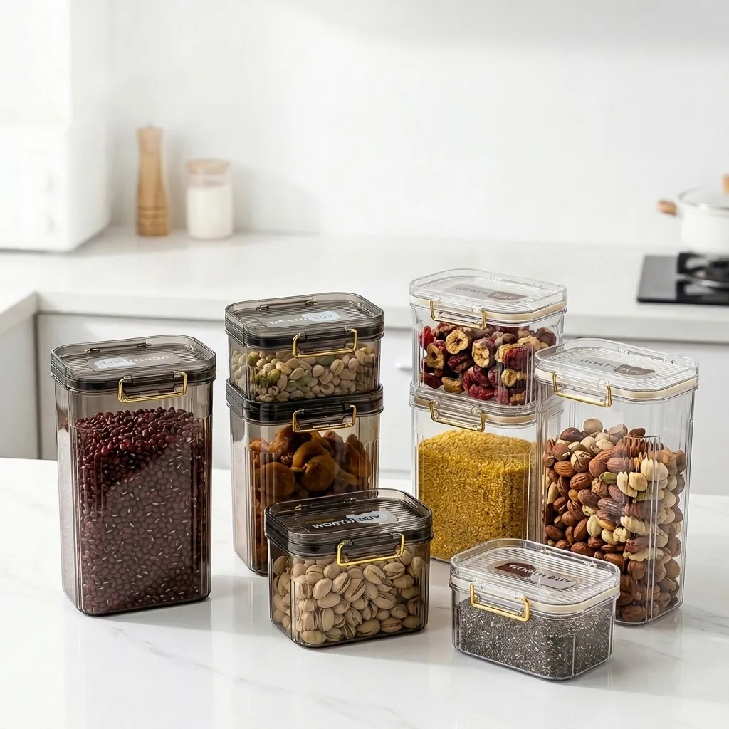 Food Storage Oven Safe - Luchtdichte voedselbewaarcontainers met deksels, transparant, stapelbaar,