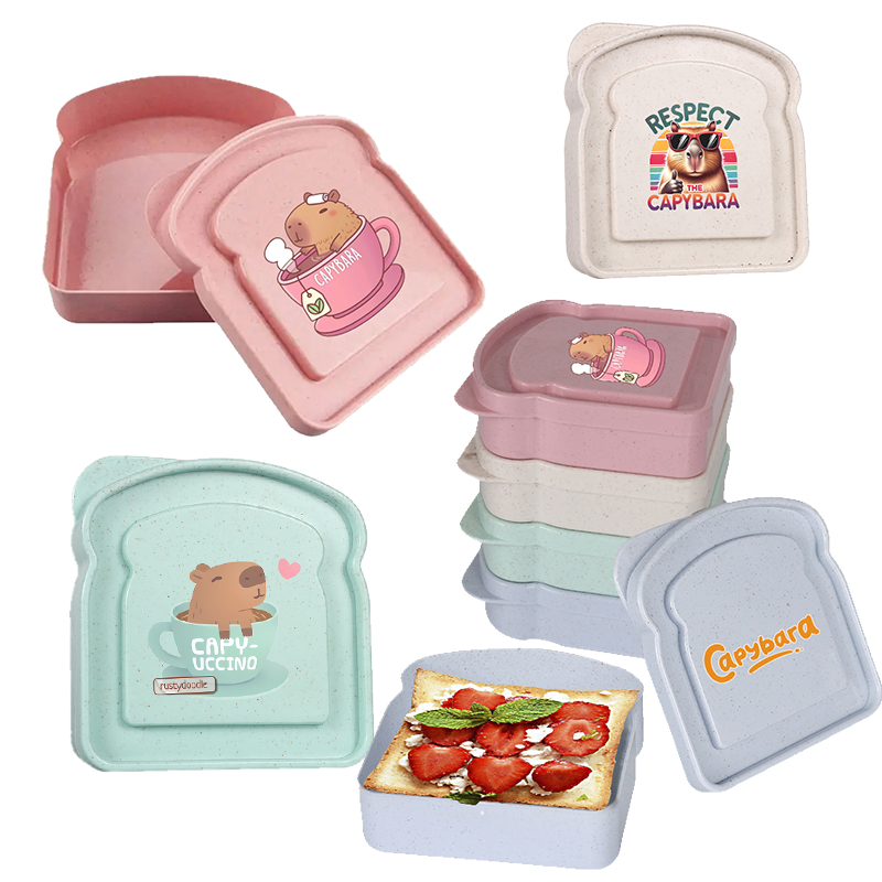 Food Storage Oven Safe - Capybara Sandwich Voedselopbergdoos Container Salade Fruit