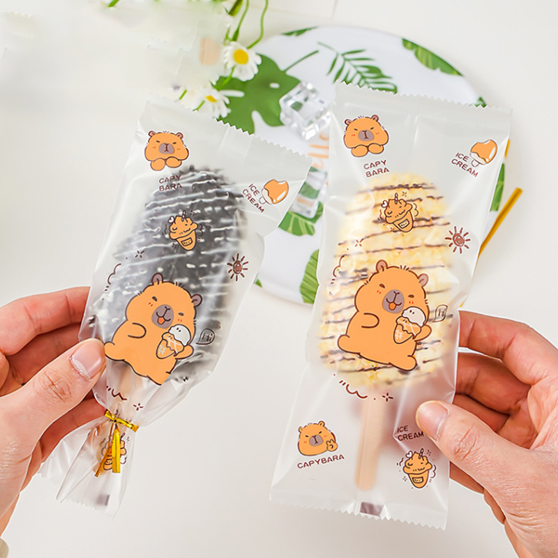 Food Storage Bag - ~100 stuks schattige cartoon ijszakjes van