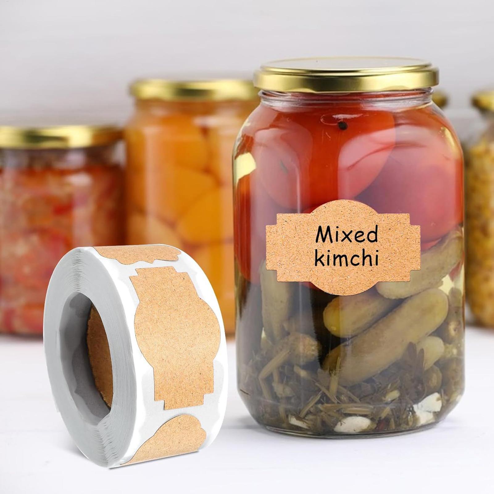 Food Storage Labels - 300 STUKS Pot Etiketten Stickers Beschrijfbare