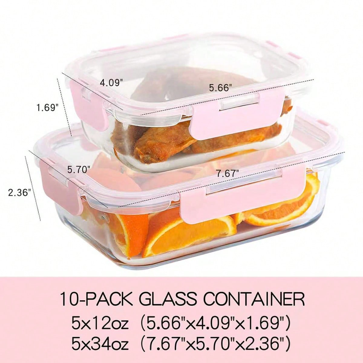 10-delige set glazen maaltijdv - Food Storage Oven Safe recensie en prijs