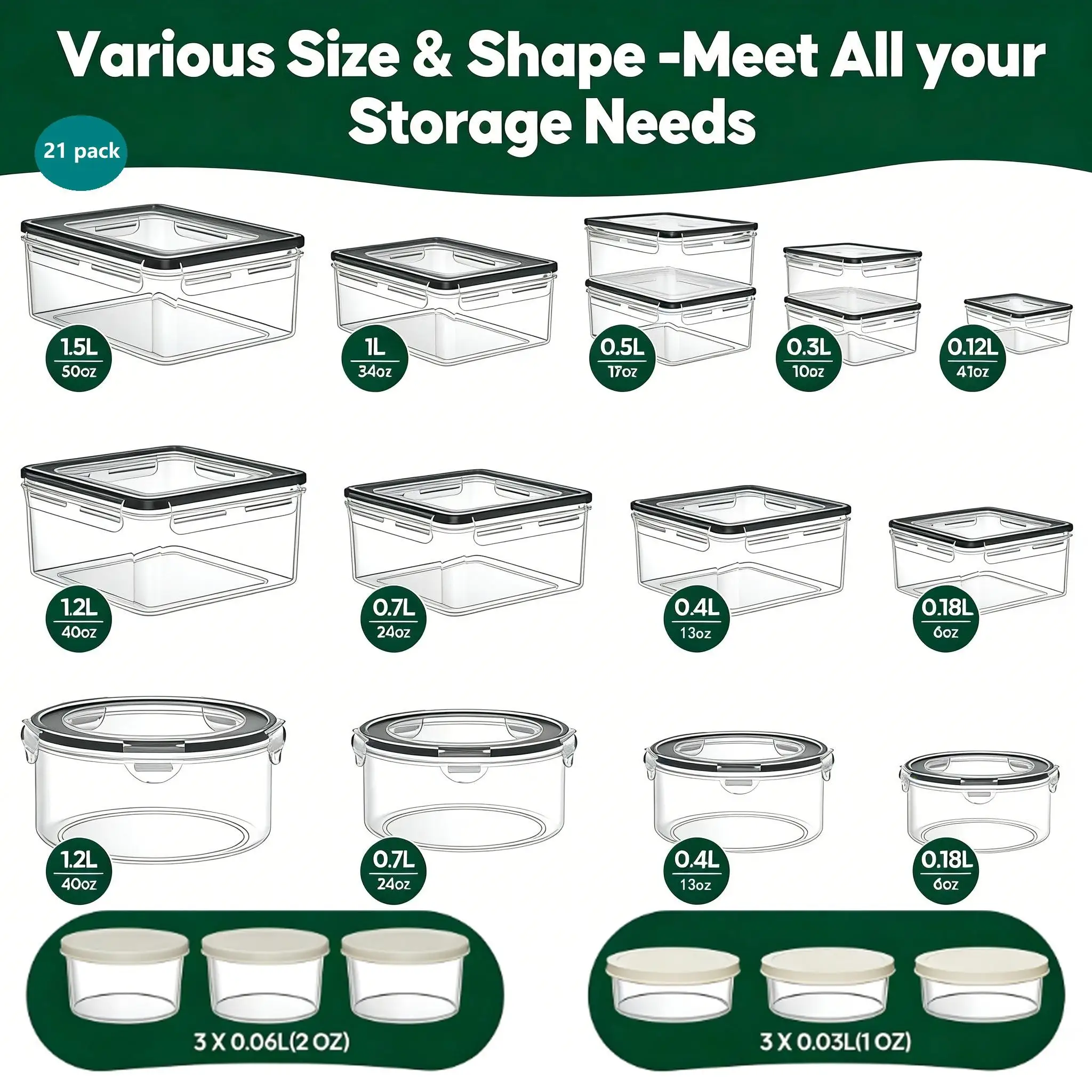 40/42/50/52/62-delige set grot - Food Storage Meals recensie en prijs
