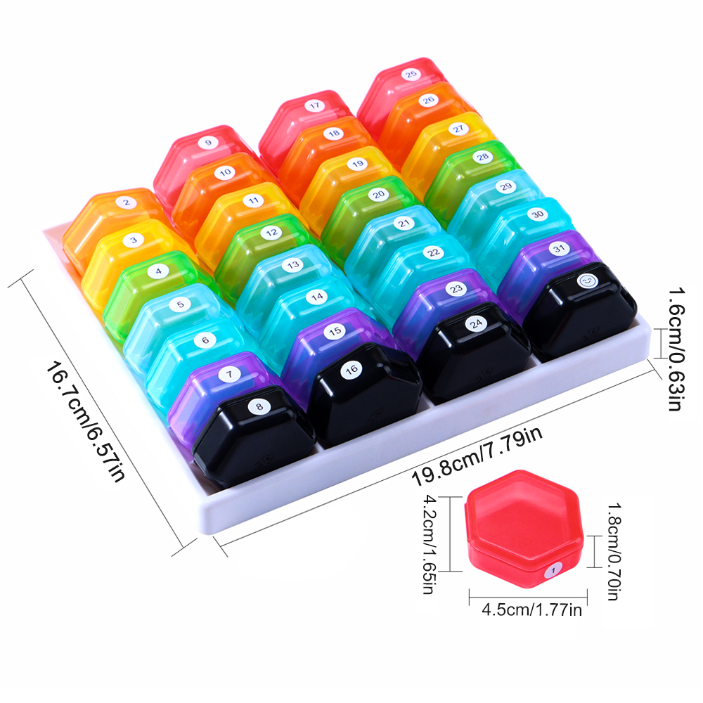 31-daagse maandelijkse pilendo - Food Storage With Dividers recensie en prijs