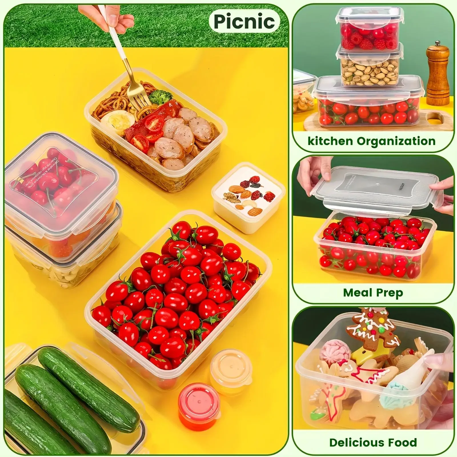 12-delige set luchtdichte voed - Food Storage Labels recensie en prijs