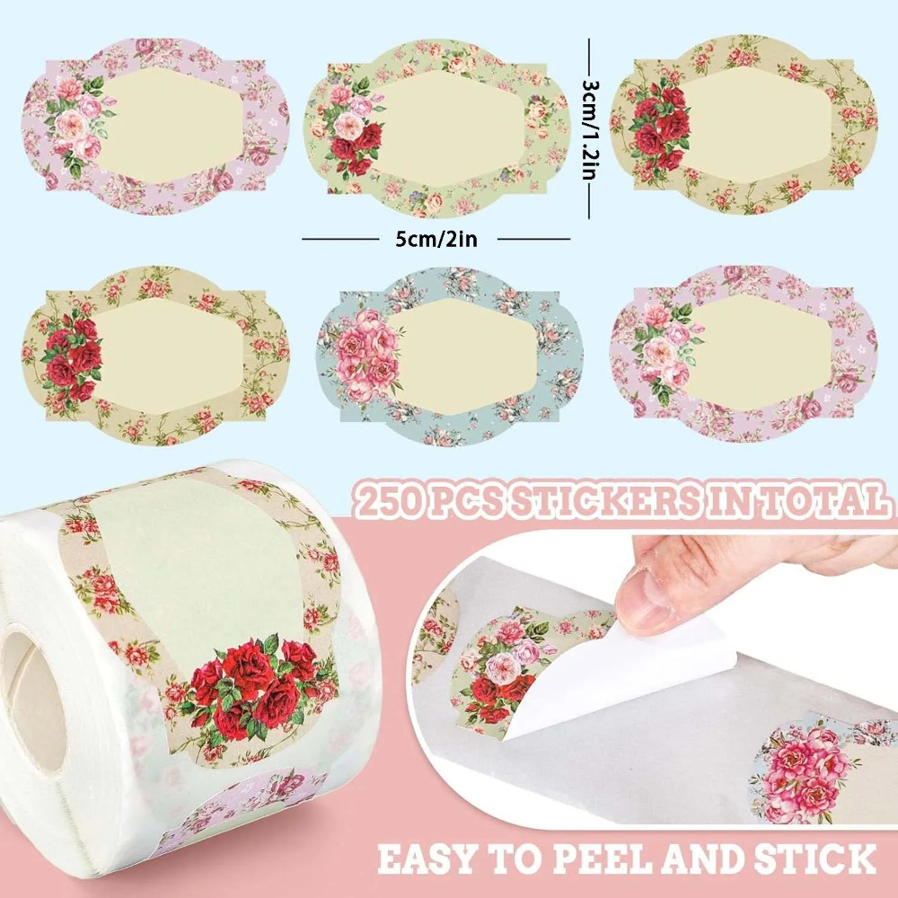 250 stuks Bloemen Naamlabels K - Food Storage Labels recensie en prijs