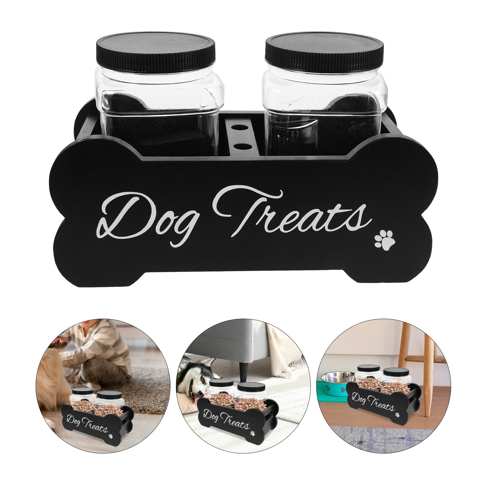 1 set elegante houten hondenbr - Food Storage With Dividers recensie en prijs